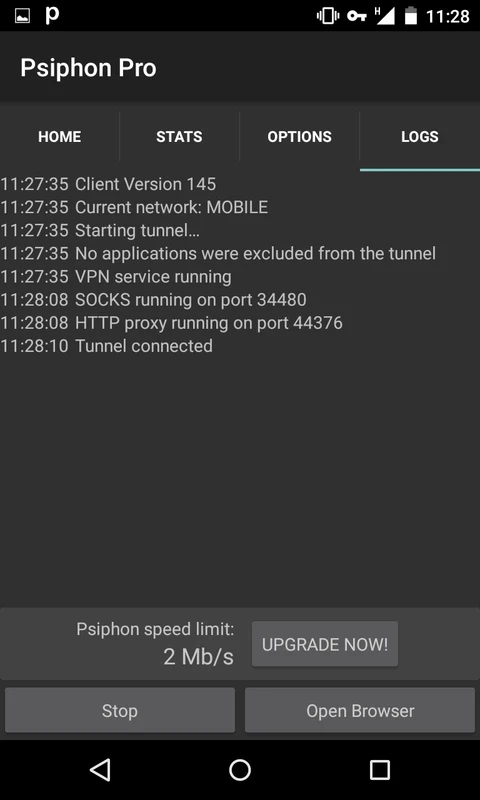 PsiPhon — captura 1