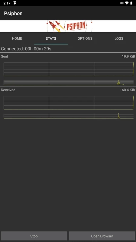 PsiPhon — captura 2